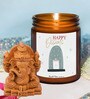 Grape Aroma White Wax Scented Candles With Ganesha
Idol