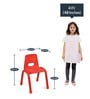 Grape Kids Study Chair In Red Colour