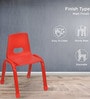 Grape Kids Study Chair In Red Colour