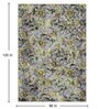 Graphite Floral Polyester 8' X 10' Machine Made Carpet