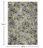 Graphite Floral Polyester 9' X 12' Machine Made Carpet