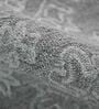 Grey Persian Wool And Viscose 8 ft x 10 ft Hand Tufted Carpet