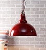 Red Metal Hanging Light