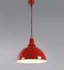 Red Metal Hanging Light