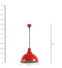 Red Metal Hanging Light
