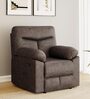 Gravid Fabric Manual 1 Seater Recliner in Charcoal Colour