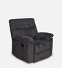 Gravid Fabric Manual 1 Seater Recliner in Charcoal Colour
