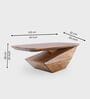 Gravity Centre Table In Honey Gold Finish