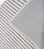Grey Geometric Wool And Cotton 5 X 8 Ft Hand Tufted Carpet