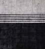 Gray Black Wool Abstract Hand Woven Carpet