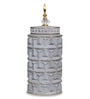 Gray Contemporary Modern Tall Silhouette Ceramic Cylindrical Shaped Vase