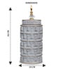 Gray Contemporary Modern Tall Silhouette Ceramic Cylindrical Shaped Vase