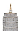 Gray Contemporary Modern Tall Silhouette Ceramic Cylindrical Shaped Vase