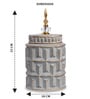Gray Contemporary Modern Tall Silhouette Ceramic Cylindrical Shaped Vase