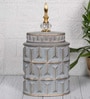 Gray Contemporary Modern Tall Silhouette Ceramic Cylindrical Shaped Vase