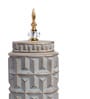Gray Contemporary Modern Tall Silhouette Ceramic Cylindrical Shaped Vase