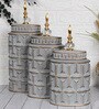 Gray Contemporary Modern Tall Silhouette Ceramic Cylindrical Shaped Vase