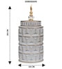 Gray Contemporary Modern Tall Silhouette Ceramic Cylindrical Shaped Vase
