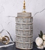 Gray Contemporary Modern Tall Silhouette Ceramic Cylindrical Shaped Vase