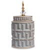Gray Contemporary Modern Tall Silhouette Ceramic Cylindrical Shaped Vase