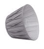 Smokey Grey Cottan Fabric Pleated Lampshade