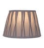 Smokey Grey Cottan Fabric Pleated Lampshade