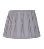 Smokey Grey Cottan Fabric Pleated Lampshade