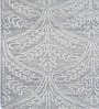 Grey Floral Wool And Cotton 5 X 8 Ft Hand Tufted Carpet