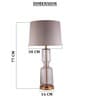 Gray Glass Celeste Luxe Glass Lamp