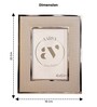 Gray Leather Opulent Aura Wall And Tabletop Photo Frame 4X6Inches