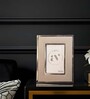 Gray Leather Opulent Aura Wall And Tabletop Photo Frame 5X7Inches