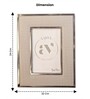Gray Leather Opulent Aura Wall And Tabletop Photo Frame 5X7Inches