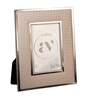 Gray Leather Opulent Aura Wall And Tabletop Photo Frame 5X7Inches