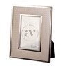 Gray Leather Opulent Aura Wall And Tabletop Photo Frame 5X7Inches