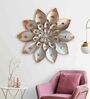 Gray Mallow Flower Grey Metal Wall Art