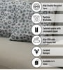 Grey Polyester Abstract 18x18 inches Cushion Covers Set of 3