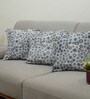 Grey Polyester Abstract 20x20 inches Cushion Covers Set of 3