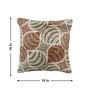 Grey Polyester Floral 18x18 inches Cushion Covers Set of 3