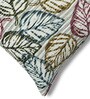 Grey Polyester Floral 20x20 inches Cushion Cover