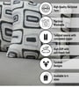 Grey Polyester Geometric 16x16 inches Cushion Covers Set of 3