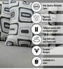 Grey Polyester Geometric 18x18 inches Cushion Covers Set of 3