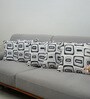 Grey Polyester Geometric 18x18 inches Cushion Covers Set of 5