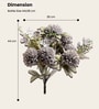 Gray Silk Chrysanthemums Silk Bunch Single Stem Flower