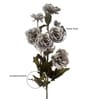 Gray Silk Peony Silk Stem Single Stem Flower