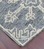 Grey Persian Wool And Viscose 8 ft x 10 ft Hand Tufted Carpet
