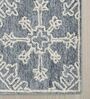 Grey Persian Wool And Viscose 8 ft x 10 ft Hand Tufted Carpet