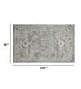 Grey Persian Viscose 8 ft x 10 ft Hand Tufted Carpet