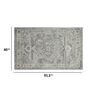 Grey Persian Viscose 5 ft x 7 ft Hand Tufted Carpet