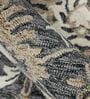 Grey Floral Wool 8 ft x 10 ft Hand Tufted Carpet