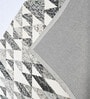 Greys & Black Triangles Wool And Cotton 5 X 8 Ft Hand Tufted Carpet